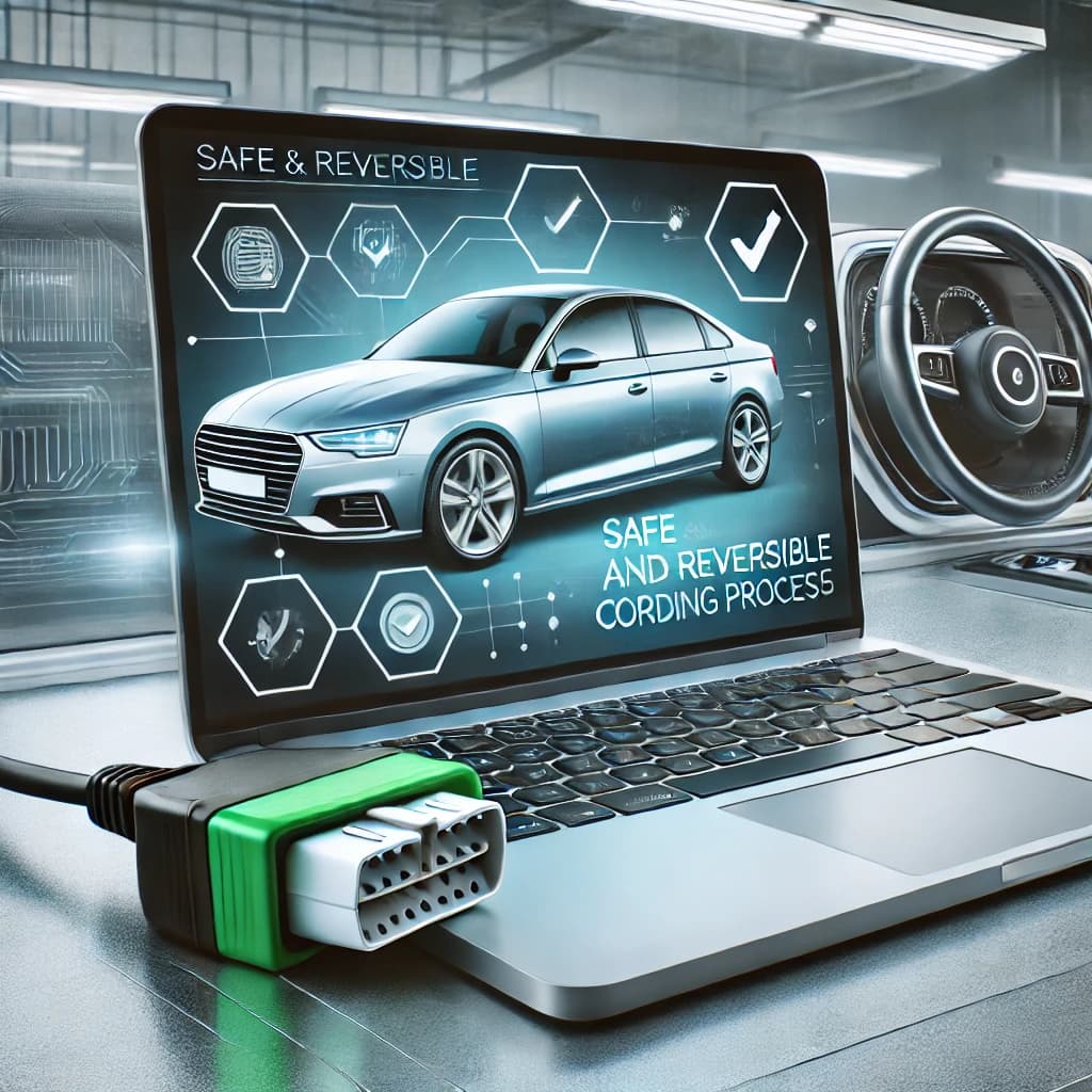 Coding process running over an OBD2 adapter